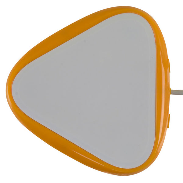 The BIG Candy Corn accessibility switch uses highly-sensitive proximity sensor technology for activation.  Any time the user is within 1cm or touching the activation surface, the BIG Candy Corn accessibility switch will activate.  When activated, an auditory beep and light appear. You may turn off the auditory beep and light if the user does not need these prompts.